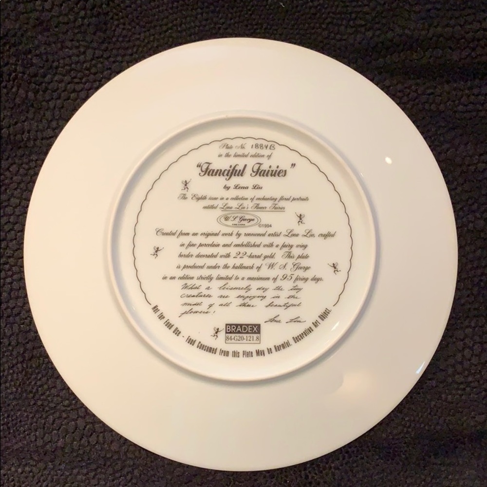 Fanciful Fairies Bradford Collectible Plate View 2